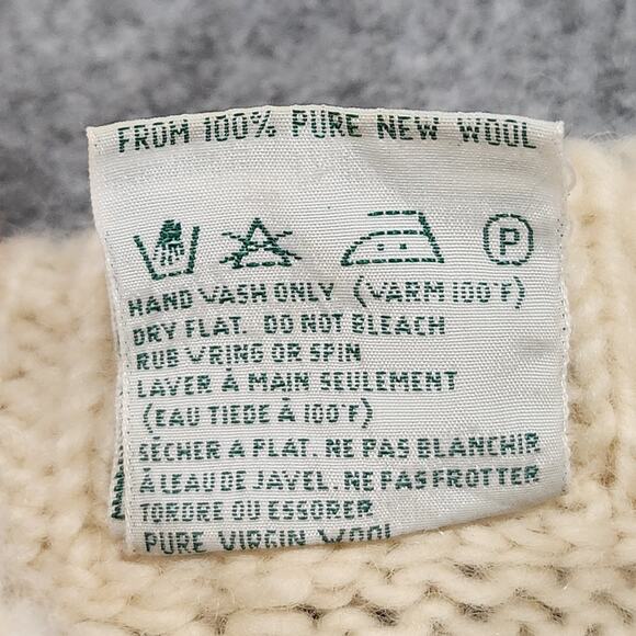 VTG John Molloy 100% Wool Mens XL? Cableknit Ireland Fisherman Crewneck Sweater - Picture 8 of 14